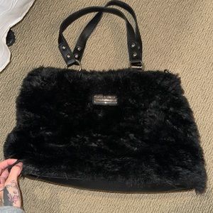 Killstar faux fur shoulder bag
